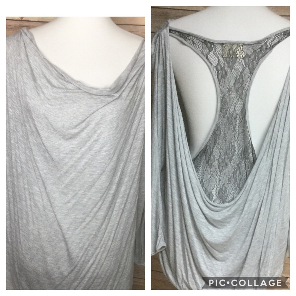 Anthro Pins and needles open drape back …